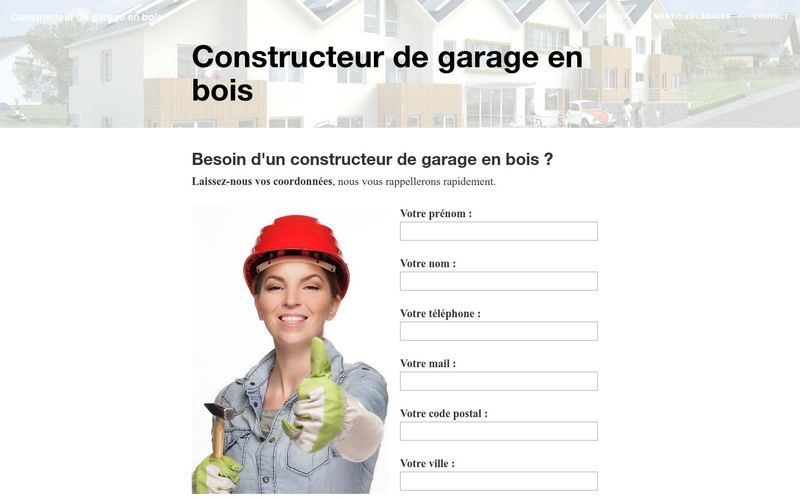 Constructeur de garage en bois